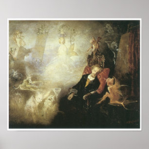 The Artist's Dream, 1857 Poster