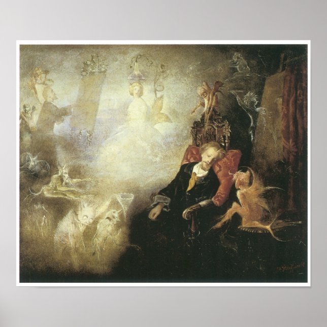 The Artist's Dream, 1857 Poster (Front)