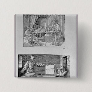 The artist's first technical book 2 inch square button