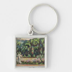 The Artist's Garden at Durbins, c.1915 (oil on can Keychain