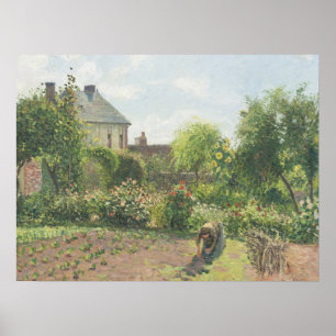 The Artist's Garden at Eragny Camille Pissaro Poster