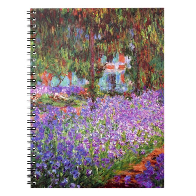 The Artist's Garden at Giverny by Monet Notebook (Front)