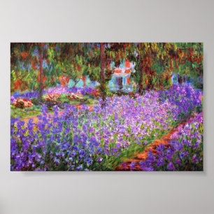 The Artist's Garden at Giverny by Monet Poster