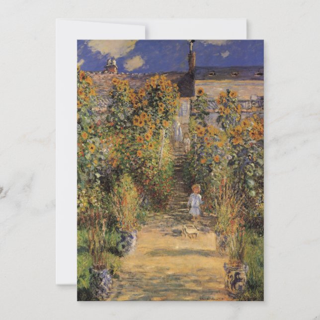 The Artist's Garden at Vetheuil by Claude Monet (Front)