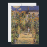 The Artist's Garden at Vetheuil by Claude Monet<br><div class="desc">The Artist's Garden at Vetheuil (1880) by Claude Monet is a vintage impressionism fine art floral nature painting. A young girl is flanked by tall blooming yellow sunflower flowers during the summer season. A child is standing in a path in Monet's garden in Vetheuil (a suburb of Paris). About the...</div>