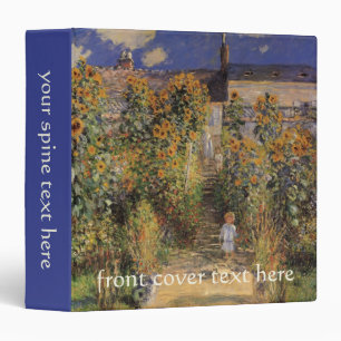 The Artist's Garden at Vetheuil by Claude Monet Binder