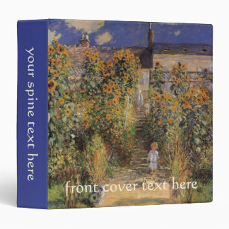 The Artist's Garden at Vetheuil by Claude Monet Binder