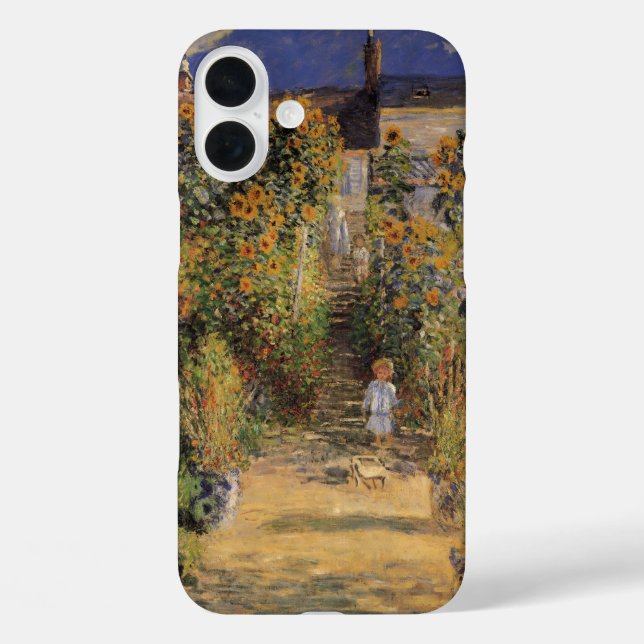The Artist's Garden at Vetheuil by Claude Monet Case-Mate iPhone Case (Back)