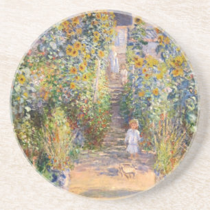 The Artist's Garden by Claude Monet Coaster