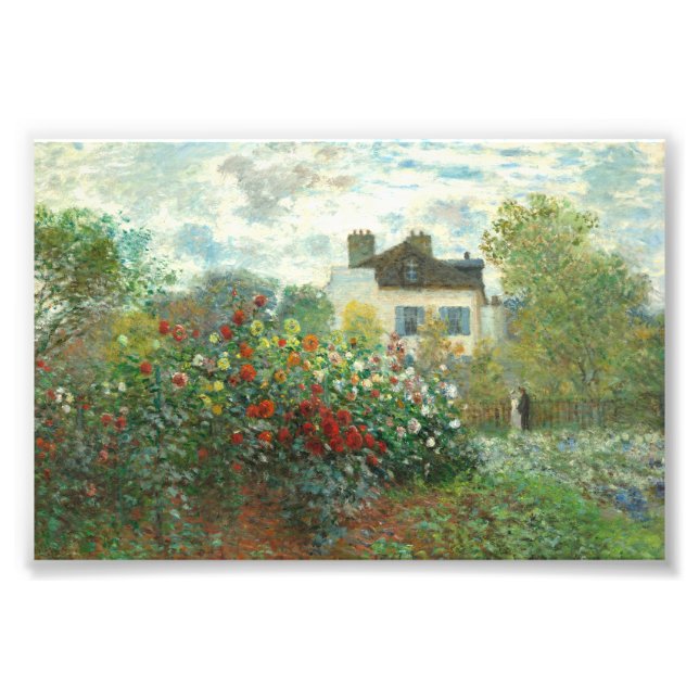 The Artist's Garden in Argenteuil by Claude Monet Photo Print (Front)