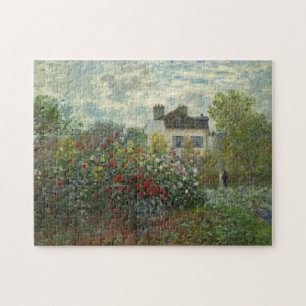 The Artist's Garden in Argenteuil Claude Monet Jigsaw Puzzle
