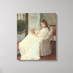 The Artist's Sister at a Window, 1869 Canvas Print