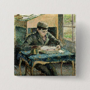 The Artist's Son, 1893 (oil on canvas) 2 Inch Square Button