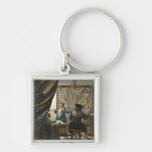 The Artist's Studio, c.1665-66 (oil on canvas) Keychain