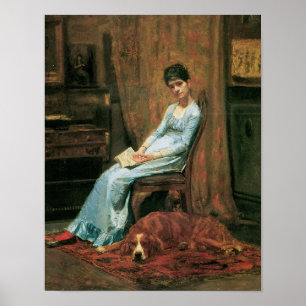 The Artist's Wife and His Setter Dog Poster
