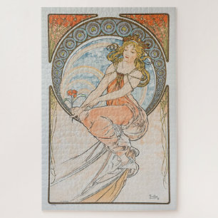 The Arts - Painting 1898: An Art Nouveau by Mucha Jigsaw Puzzle