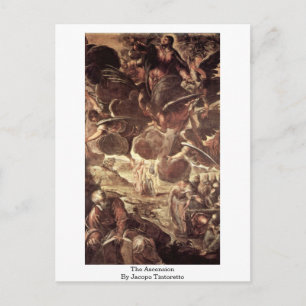 The Ascension By Jacopo Tintoretto Postcard