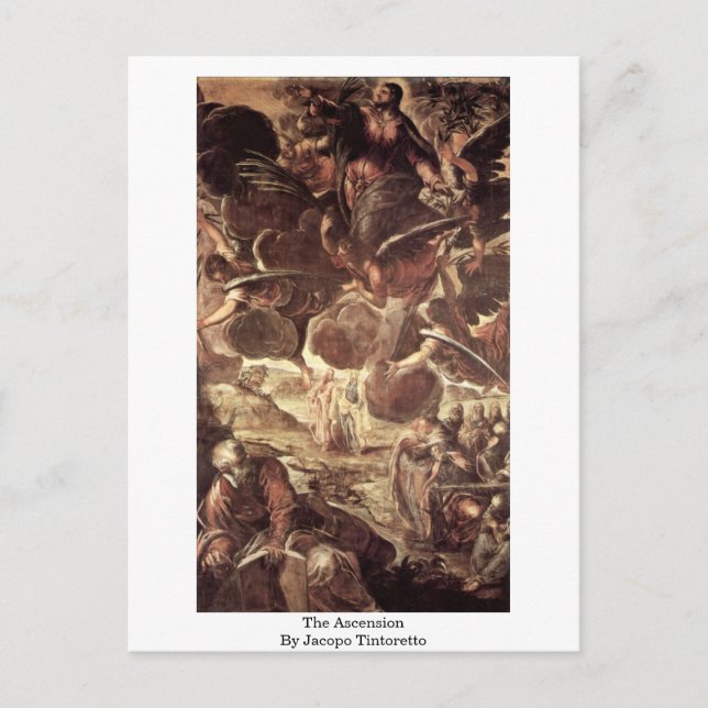 The Ascension By Jacopo Tintoretto Postcard (Front)