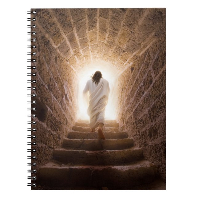 The Ascension – Jesus Walking Into the Light Notebook (Front)