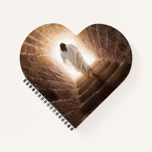 The Ascension – Jesus Walking Into the Light Notebook (Front)