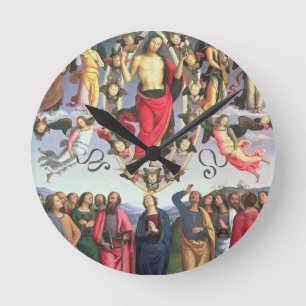 The Ascension of Christ, 1495-98 (oil on panel) Round Clock