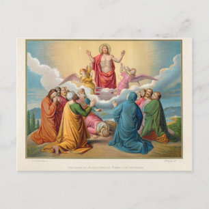 The ascension of Jesus 1879 Postcard