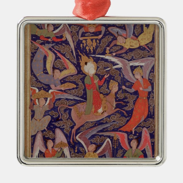 The Ascension of the Prophet Mohammed, Persian Metal Ornament (Front)
