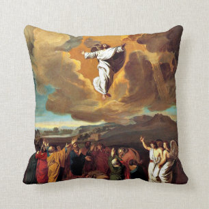 The Ascension - Painting by John Singleton Copley Throw Pillow
