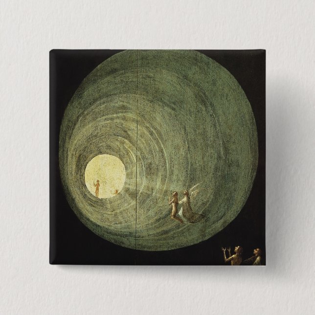 The Ascent of the Blessed 2 Inch Square Button (Front)