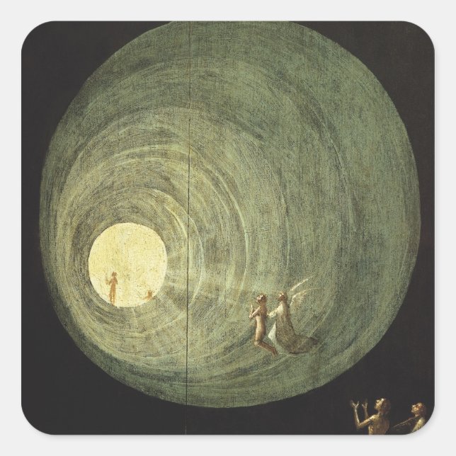 The Ascent of the Blessed Square Sticker (Front)