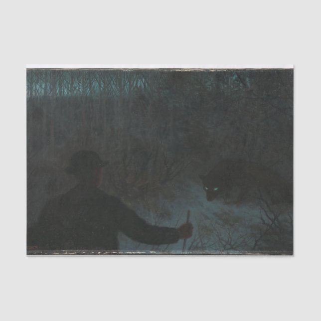 The Ash Lad and the Wolf  Tissue Paper (Front)