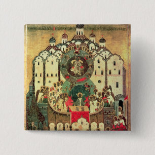 The Assembly of Angels 2 Inch Square Button
