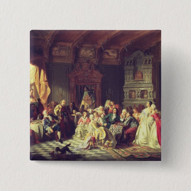 The Assembly under Peter the Great 2 Inch Square Button (Front)