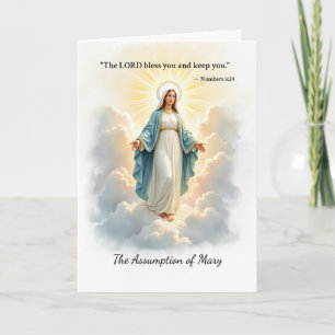 The Assumption of Mary God's Peace and Blessings Card