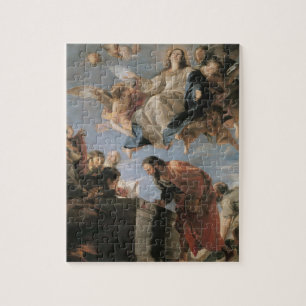 The Assumption of the Virgin, 1673 (oil on canvas) Jigsaw Puzzle