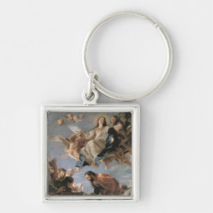 The Assumption of the Virgin, 1673 (oil on canvas) Keychain