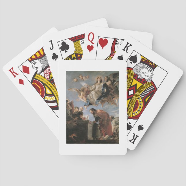 The Assumption of the Virgin, 1673 (oil on canvas) Playing Cards (Back)