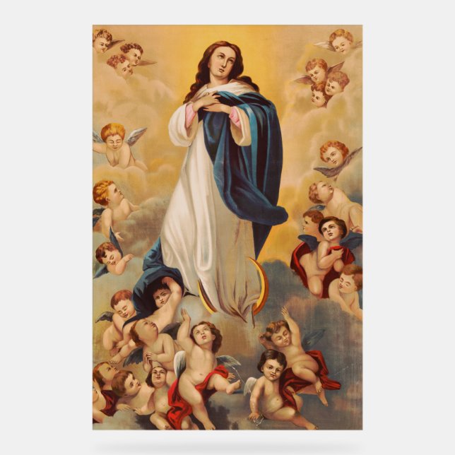 The Assumption of the Virgin Mary Acrylic Sign (Front)