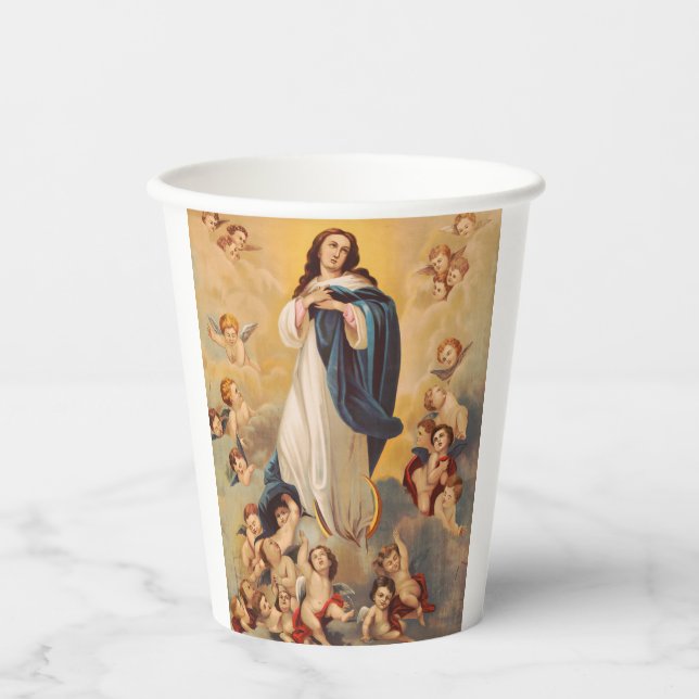 The Assumption of the Virgin Mary Paper Cups (Front)