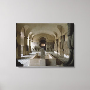 The Assyrian Room at the Louvre in Paris (photo) Canvas Print