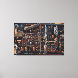 The Astral Blueprint Canvas Print