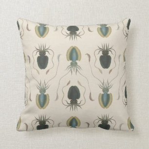 The Astrolabe Molluscs (green) Throw Pillow