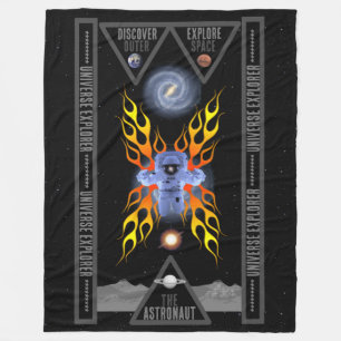 The Astronaut Explorer Fleece Blanket