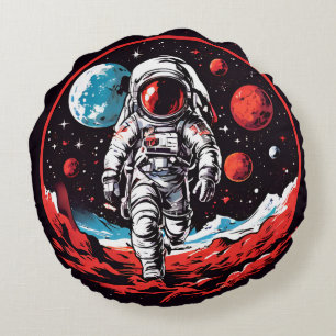 the astronaut round pillow