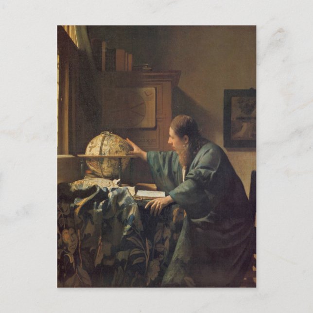 The Astronomer by Johannes Vermeer Postcard (Front)