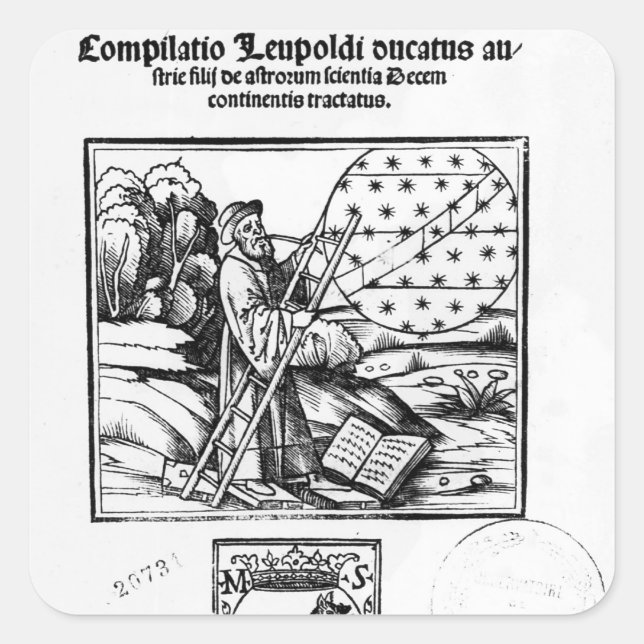 The Astronomer Square Sticker (Front)