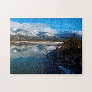 The Athabasca River in Jasper National Park Jigsaw Puzzle