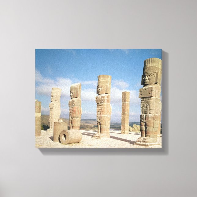 The atlantean columns on top of Pyramid B Canvas Print (Front)