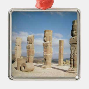 The atlantean columns on top of Pyramid B Metal Ornament