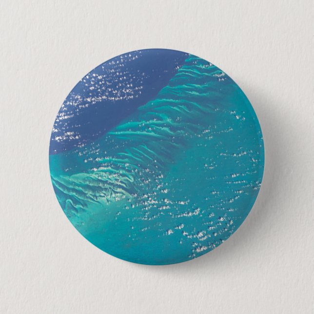 The Atlantic Ocean Off The Coast Of The Bahamas 2 Inch Round Button (Front)